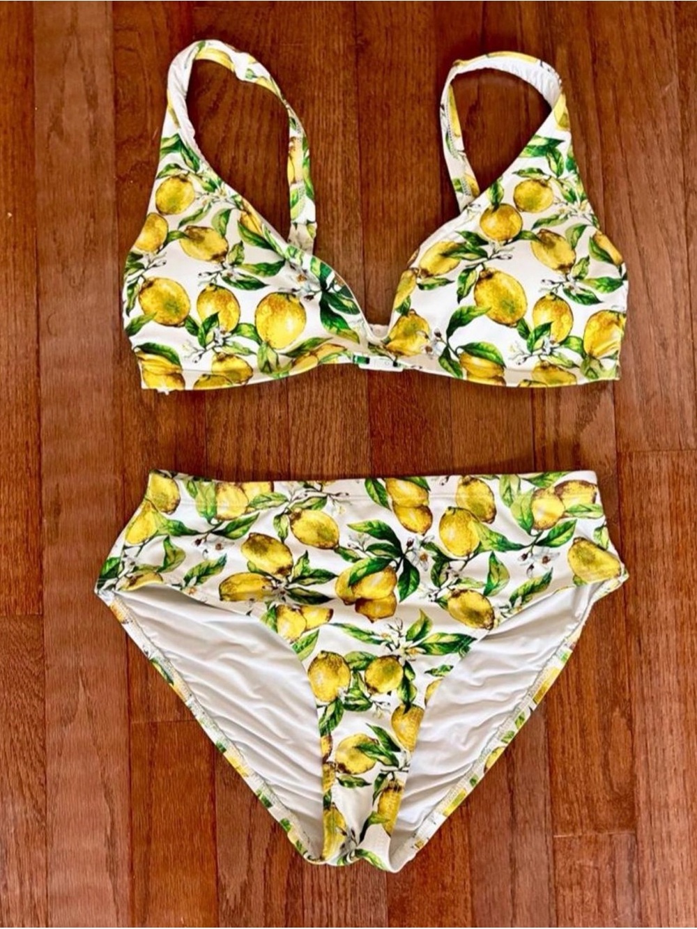 Niptuck Lemon Print 2 Piece Swim Set